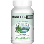 Maxi Health Kosher Vitamin D3 5000 IU 180 Tablets