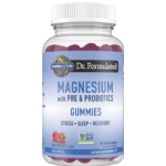 Garden of Life Kosher Dr. Formulated Magnesium Gummies Stress Support with Prebiotics & Probiotics for Sleep and Recovery 60 Gummies