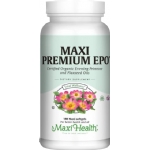 Maxi Health Kosher Maxi Premium EPO - Evening Primrose with Flax Seed Oil (Omega-3, 6 & 9) 180 Liquid MaxiCaps
