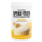 Nature`s Plus Kosher Spiru-Tein Shake Rice, Pea & Soy Protein Powder Banana 2.4 LB