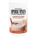 Nature`s Plus Kosher Spiru-Tein Shake Rice, Pea & Soy Protein Powder Cappuccino 1.1 LB