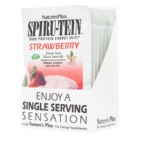 Nature`s Plus Spiru-Tein Shake Rice, Pea & Soy Protein Powder Strawberry 8 Packets