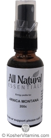All Natural Essentials Kosher Arnica Montana Homeopathic Spray 200 c 1.5 OZ  - Koshervitamins.com