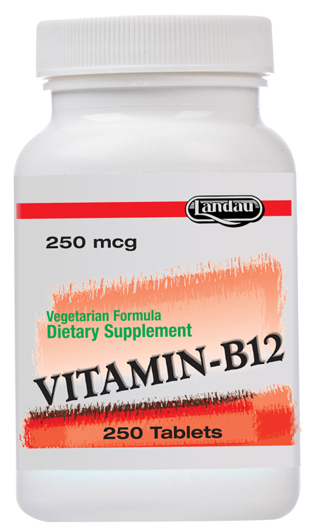 Landau Kosher Vitamin B12 250 Mcg 250 TAB - Koshervitamins.com