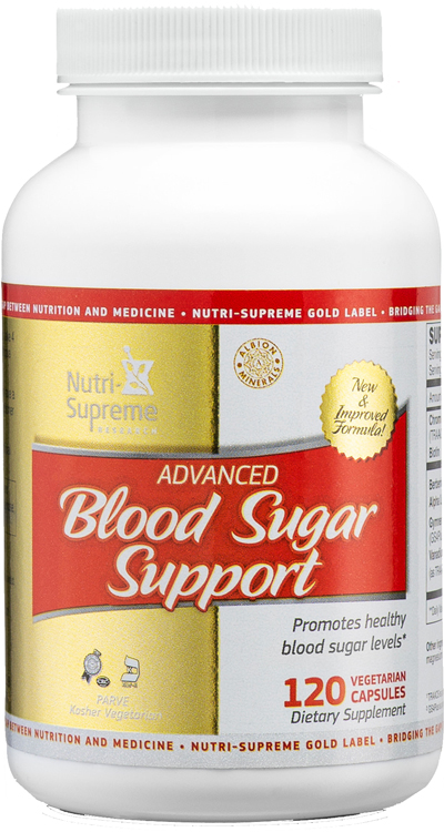 Nutri-Supreme Research Kosher Advanced Blood Sugar Support 120 Vegetarian  Capsules - Koshervitamins.com