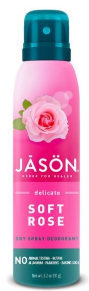 Jason Soft Rose Dry Spray Deodorant 3.2 oz - Koshervitamins.com