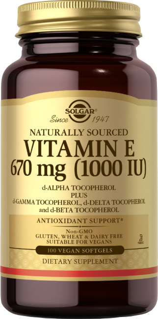 Solgar Vitamin E 1000 IU Vegetarian Suitable Not Certified Kosher 100  Vegetarian Softgels - Koshervitamins.com