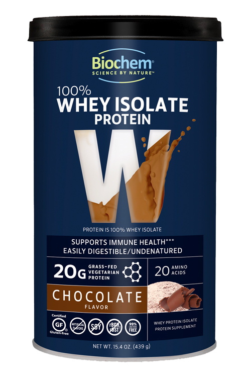 Biochem Kosher 100% Whey Protein Powder Dairy Chocolate Fudge 15.4 oz -  Koshervitamins.com